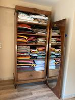 Antieke mooi versierde spiegelkast 1deur, hang of leg, Ophalen, 50 tot 100 cm, 200 cm of meer