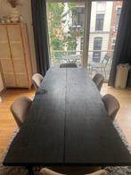 Table en chêne noir, Maison & Meubles, Tables | Tables de salon, Comme neuf, Chêne, Rectangulaire, 75 cm ou plus