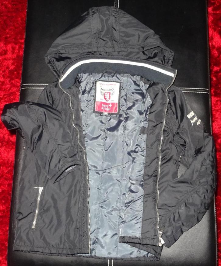 maat 158 13 jaar zwarte jas met verwijderbare kap, Kinderen en Baby's, Kinderkleding | Maat 158, Gebruikt, Jongen, Jas, Ophalen of Verzenden