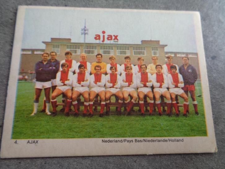 MONTY GUM KAART BENFICA PUZZEL TEAM AJAX CRUYFF, Hobby en Vrije tijd, Stickers en Plaatjes, Plaatje, Ophalen of Verzenden
