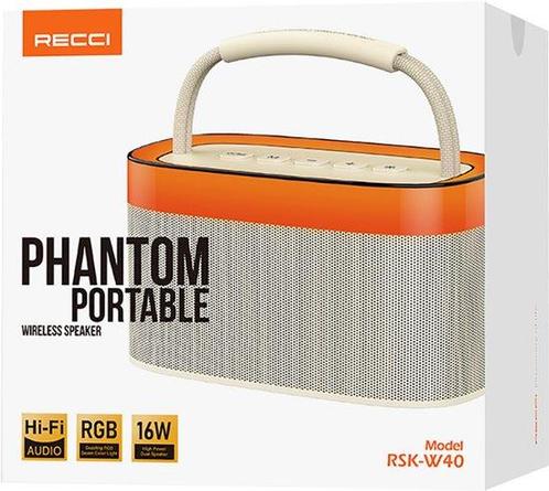 Recci Phantom RSK-W40 - Portable Wireless Speaker *Sealed*, Audio, Tv en Foto, Luidsprekerboxen, Ophalen of Verzenden