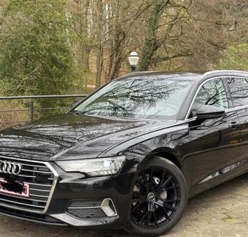 Audi A6 mild hybride, Cuir, Euro 6, Adapté aux personnes handicapées, Noir