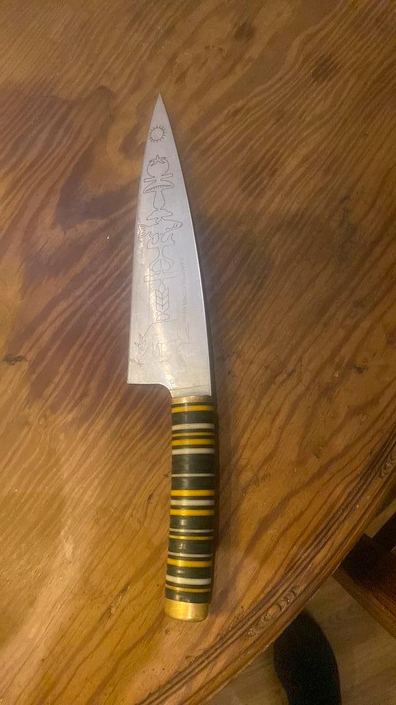 Florentin F4 koksmes (Florentijnse keukenmessen), Huis en Inrichting, Keuken | Keukenbenodigdheden, Zo goed als nieuw, Ophalen of Verzenden