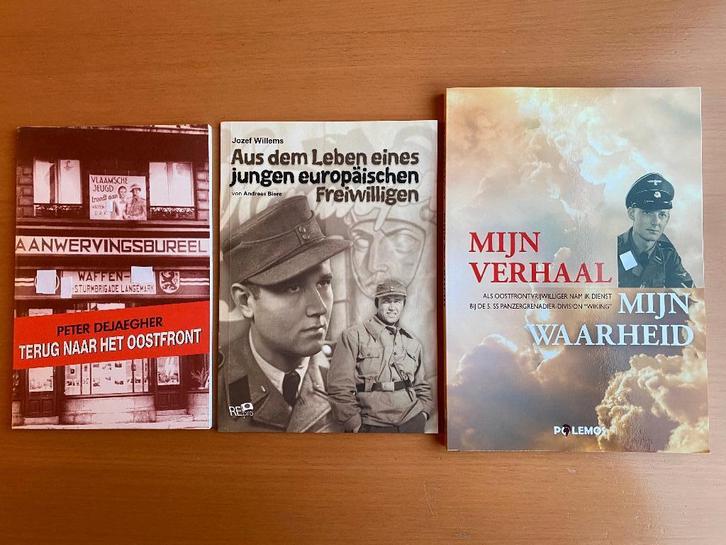 3 x Vlaams Legioen Langemarck Wiking Oostfront Collaboratie, Boeken, Oorlog en Militair, Zo goed als nieuw, Tweede Wereldoorlog