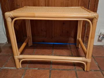 Table bambou, rotin, Maison & Meubles, Tables | Tables d'appoint, Enlèvement, Comme neuf