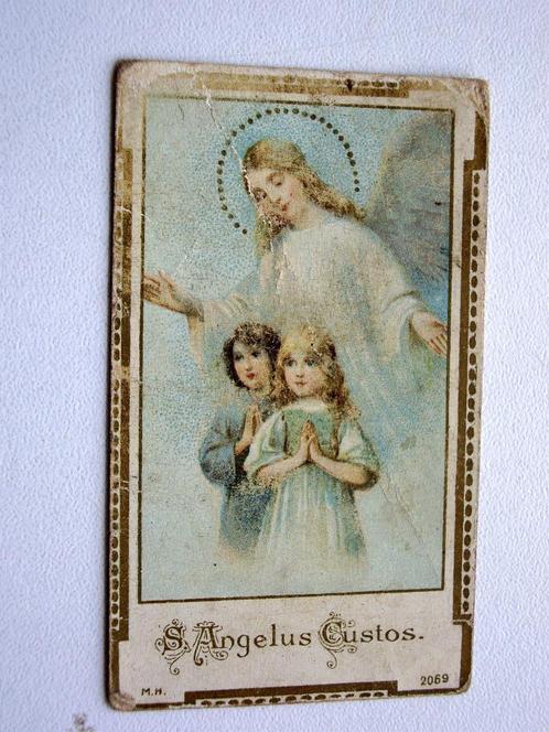Ancienne carte de décès image pieuse S Angelus Custos., Collections, Images pieuses & Faire-part, Image pieuse, Enlèvement ou Envoi