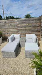 Wicker lounchset, Tuin en Terras, Tuinsets en Loungesets, Ophalen, 4 zitplaatsen, Gebruikt, Loungeset