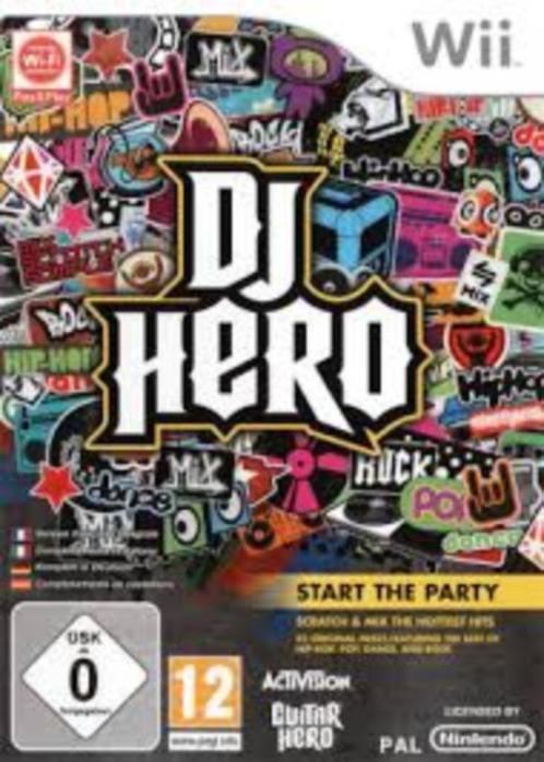 Nintendo Wii DJ Hero-spel., Games en Spelcomputers, Games | Nintendo Wii, Zo goed als nieuw, Overige genres, Vanaf 12 jaar, Ophalen of Verzenden