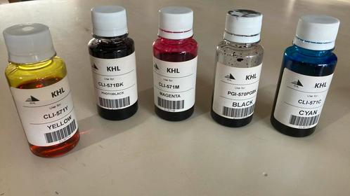 Inkt voor printer Canon Pixma CLI-571 Y - BK - M - GBK - C, Computers en Software, Printerbenodigdheden, Zo goed als nieuw, Ophalen of Verzenden