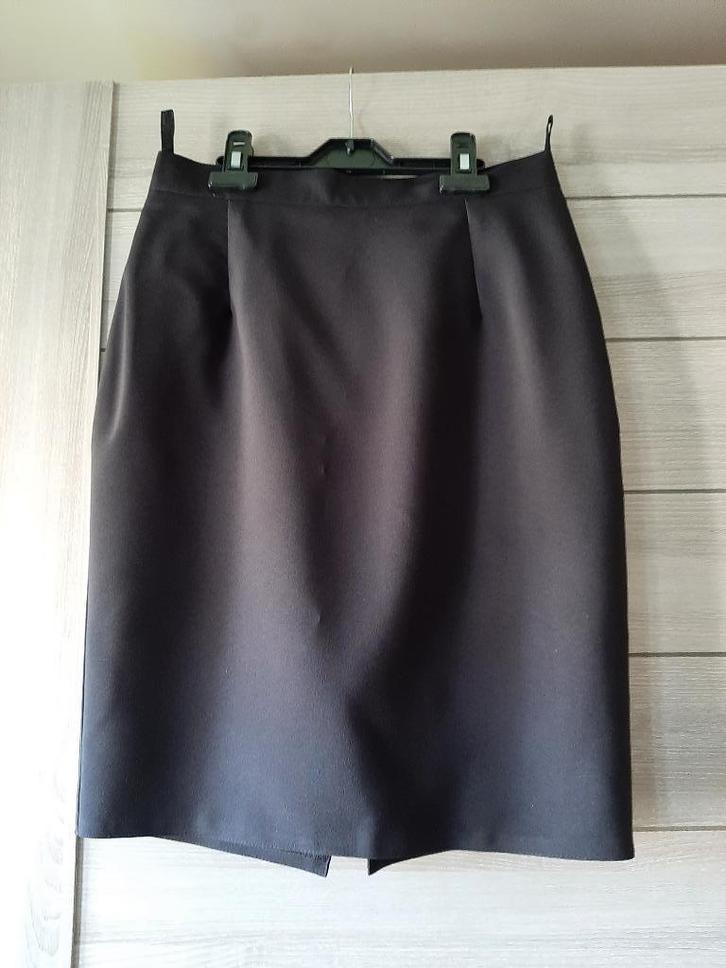 Lange smalle zwarte rok maat 36, Kleding | Dames, Rokken, Zo goed als nieuw, Maat 36 (S), Zwart, Onder de knie, Ophalen of Verzenden