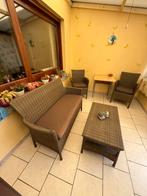 Mooie Wicker tuinset, Tuin en Terras, Ophalen, Zo goed als nieuw, Wicker, Bank