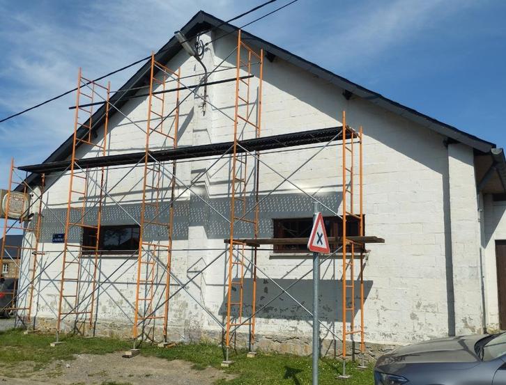 Steigers, Doe-het-zelf en Bouw, Steigers, Gebruikt, Gevelsteiger, 5 meter of hoger, Ophalen