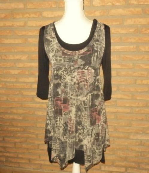 (39) -robe femme t.40 noire, Kleding | Dames, Jurken, Zo goed als nieuw, Maat 38/40 (M), Zwart, Knielengte, Ophalen of Verzenden