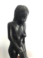 Erotiek Afrikaans beeld en buste vrouw H 42 Ebbenhout😎🤗👌, Antiek en Kunst, Ophalen of Verzenden