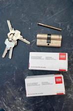 Cilinderslot set van 3 incl sleutels, diefstalbeveleiging, Ophalen, Zo goed als nieuw, Inox, Slot