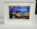 Uitzicht Pyongyang Noord-Korea A3 Aquarel in Lijst Art Kunst, Antiek en Kunst, Ophalen of Verzenden