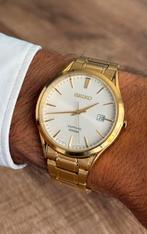 Seiko Sapphire 100M (Goudkleurig), Staal, Polshorloge, Ophalen of Verzenden, Zo goed als nieuw