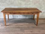 Boerentafel - 198 x 89 cm + 81 cm hoog / 2 lades, Landelijk, Vijf personen of meer, 150 tot 200 cm, Rechthoekig