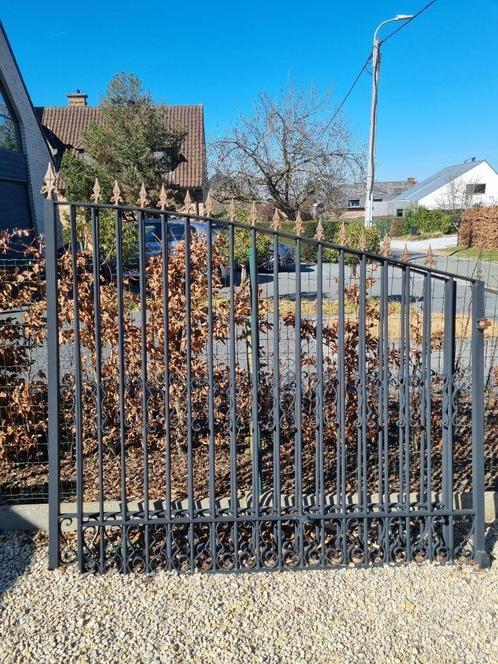 dubbel ijzeren hekken, Tuin en Terras, Tuinhekken en Hekwerk, Gebruikt, Sierhekwerk, IJzer, Ophalen