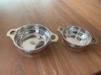 twee vintage verzilverd potjes, Ophalen of Verzenden