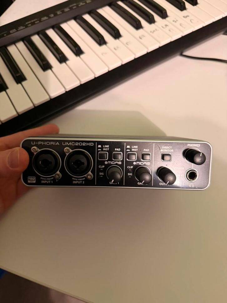 Interface audio USB Behringer U-PHORIA UMC202HD, TV, Hi-fi & Vidéo, Enregistreurs audio, Enlèvement