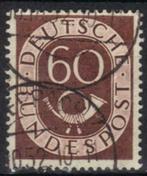 Duitsland Bundespost 1951-1952 - Yvert 21 - Posthoorn (ST), Timbres & Monnaies, Timbres | Europe | Allemagne, Affranchi, Envoi
