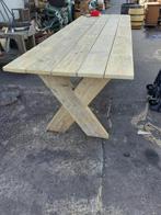 tuintafel met gekruiste poten, Tuin en Terras, Ophalen of Verzenden