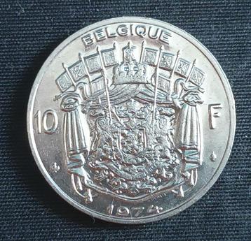 10 frank 1974 FR, medailleslag! - Boudewijn I beschikbaar voor biedingen