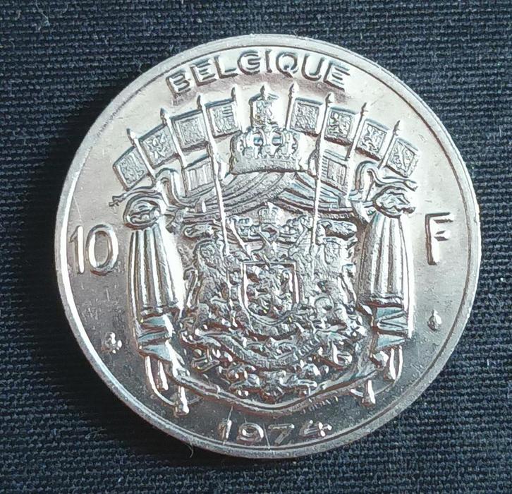 10 frank 1974 FR, medailleslag! - Boudewijn I, Postzegels en Munten, Munten | België, Losse munt, Verzenden