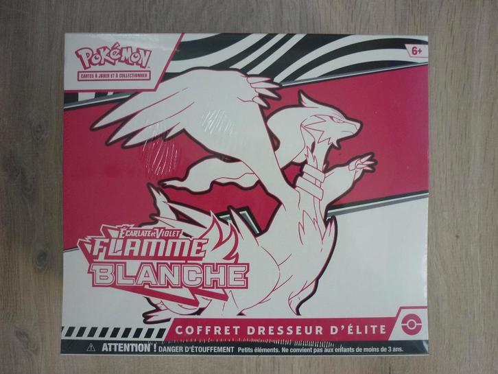 Pokémon Coffret Dresseur d'Elite – Flamme Blanche EV10.5 FR, Hobby en Vrije tijd, Verzamelkaartspellen | Pokémon, Nieuw, Boosterbox