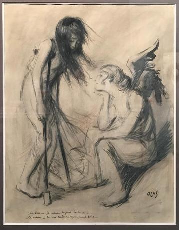 JACQUES OCHS – Grote inkttekening beschikbaar voor biedingen