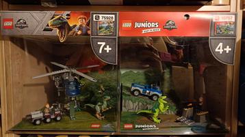 LEGO Jurassic World shop display boxes