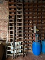 Houten ladders, Doe-het-zelf en Bouw, Ladders en Trappen, Ophalen, Gebruikt