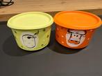 2 boîtes Tupperware orange et jaune 575ml, Maison & Meubles, Cuisine| Tupperware, Enlèvement ou Envoi, Neuf, Orange, Boîte