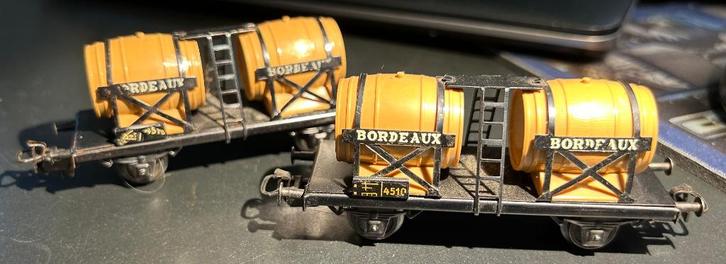 2728. 2 H0 Märklin bliksemwagens., Hobby en Vrije tijd, Modeltreinen | H0, Gebruikt, Wagon, Märklin, Ophalen of Verzenden