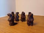 Bronzen naamkaarthouders bevers/marmot, Ophalen of Verzenden