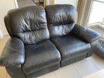 Lederen relaxzetel tweezit, Ophalen, Gebruikt, 150 tot 200 cm, Tweepersoons