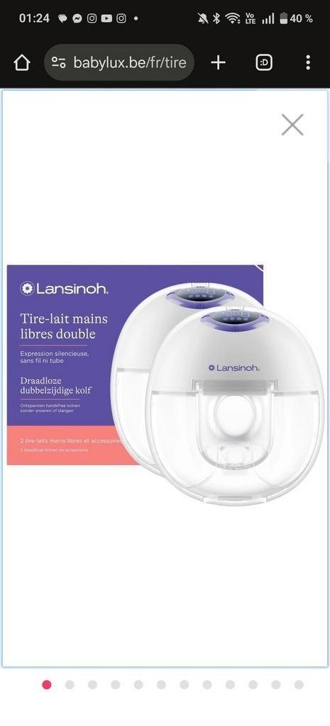 Tire-lait mains libres - double, Enfants & Bébés, Aliments pour bébé & Accessoires, Comme neuf, Tire-lait, Enlèvement ou Envoi