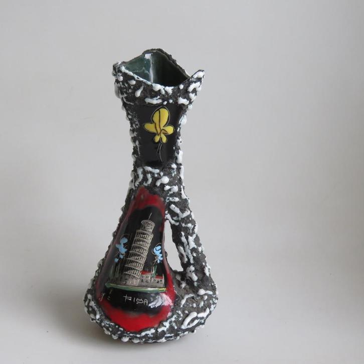 Vintage Fat Lava vaasje San Marino keramiek, Antiek en Kunst, Antiek | Keramiek en Aardewerk, Ophalen of Verzenden