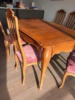 Grande table de salle à manger en chêne massif,, Enlèvement, Comme neuf, Vintage - Style Louis XV, 8 chaises ou plus