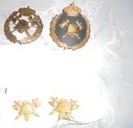 lot emblèmes pompiers et douanes, Enlèvement ou Envoi, Autres, Emblème ou Badge