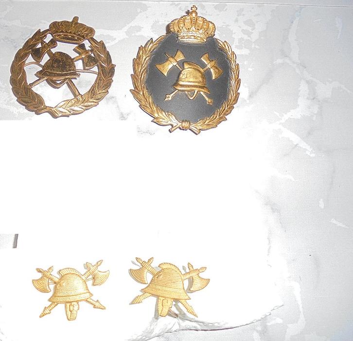 lot kentekens Brandweer en douane, Verzamelen, Militaria | Algemeen, Overige soorten, Embleem of Badge, Ophalen of Verzenden