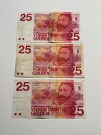 Lot: 3x 25 nederlandse gulden, Ophalen of Verzenden, 25 gulden, Setje