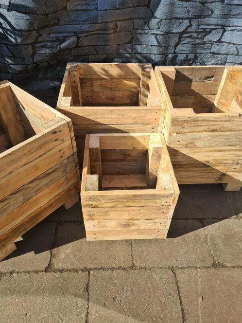 Mooie plantenbakken – Nu met 10% korting!, Tuin en Terras, Bloembakken en Plantenbakken, Nieuw, Hout, 30 tot 60 cm, Minder dan 60 cm