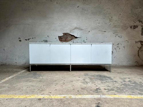 Vintage Knoll Dressoir met Marmeren Blad, Huis en Inrichting, Kasten | Dressoirs, Zo goed als nieuw, 150 tot 200 cm, 25 tot 50 cm