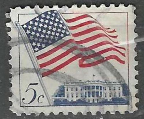 USA 1962 - Yvert 743 - Vlag en Witte Huis (ST), Timbres & Monnaies, Timbres | Amérique, Affranchi, Envoi