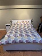 Wit Ikea bed (140x200) met opberglades + nachtkastje, Huis en Inrichting, Slaapkamer | Bedden, Ophalen, Wit, 140 cm, Zo goed als nieuw
