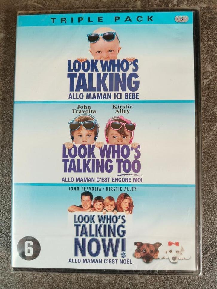 Look Who's Talking-trilogie (Nog in verpakking), Cd's en Dvd's, Dvd's | Komedie, Nieuw in verpakking, Romantische komedie, Vanaf 6 jaar