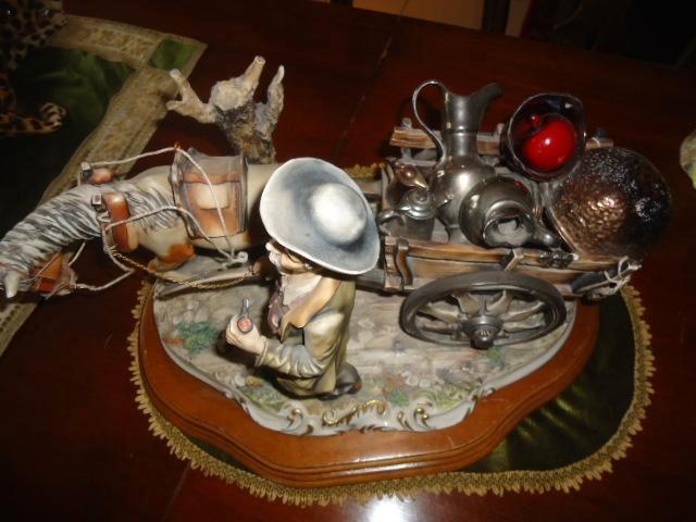 stature de cheval et de charrette, Antiquités & Art, Antiquités | Bronze & Cuivre, Enlèvement