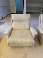 Set zetels, kleur beige, Huis en Inrichting, Ophalen, Driepersoons, 75 tot 100 cm, Zo goed als nieuw